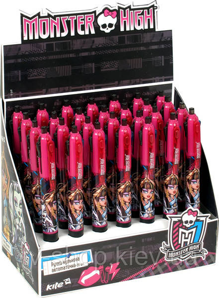 Кулькова ручка-автомат 4-колірна Monster High