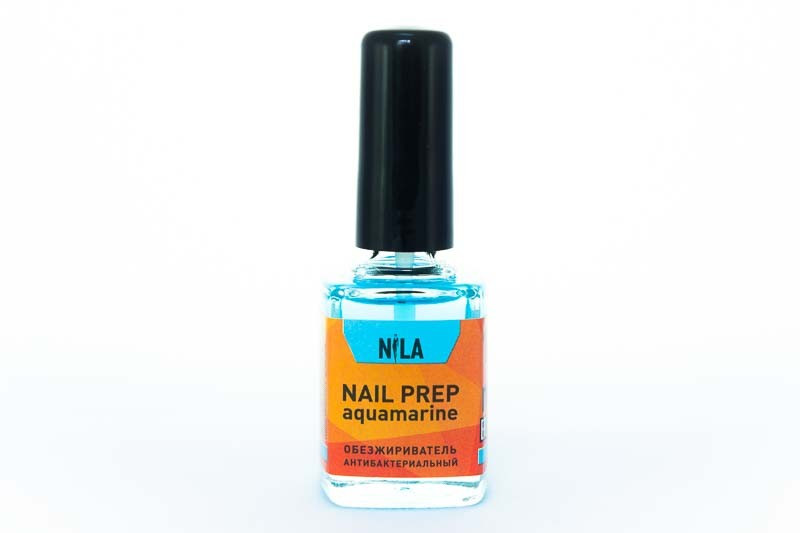 Обезжириватель Nila Nail Prep аквамарин (с антибактериальным эффектом) 10 мл
