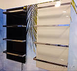 Скло–керамічна рушникосушка для ванної Africa Lotos–X чорна з програматором, фото 2