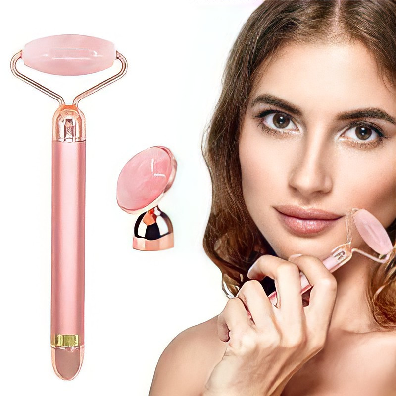 Електричний ролик масажер для обличчя Flawles Facial Roller ❖ Вібромасар Flawless contour Флаунес контур
