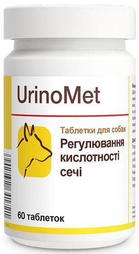 Уриномет Долфос вітамінна добавка для профілактики сечокам'яної хвороби у собак і кішок, 60 таблеток