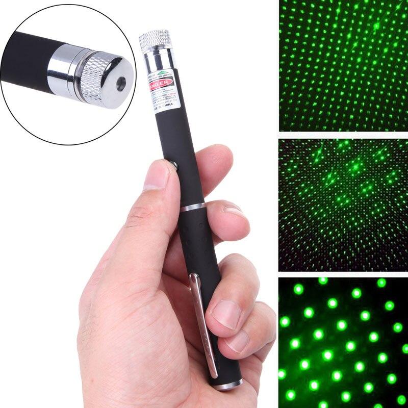 Лазерная указка Green Laser Pointer + 5 насадок | Зеленый лазер в виде ручки - фото 4 - id-p1357384993