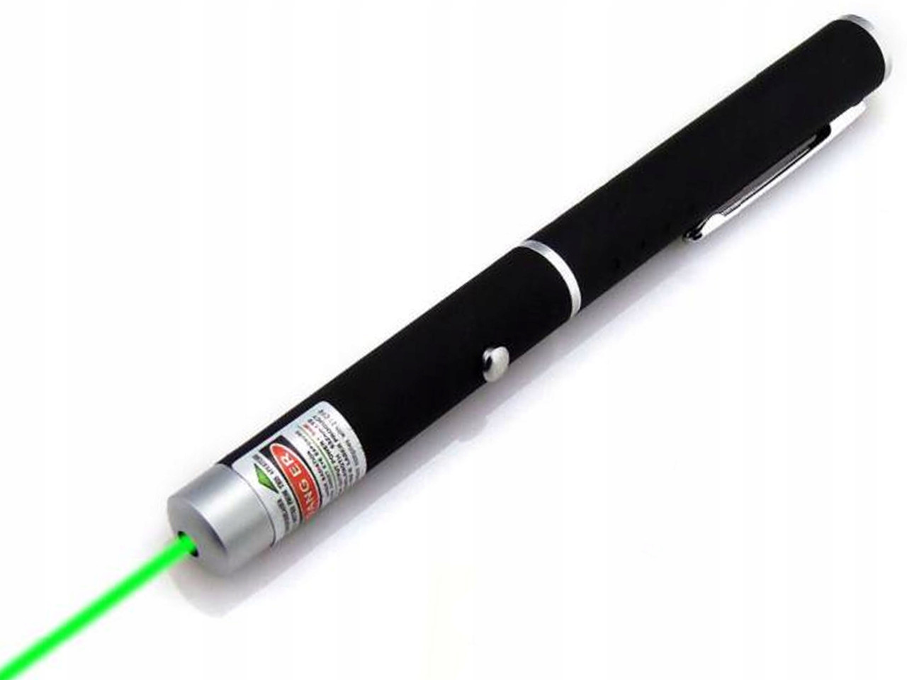 Лазерная указка Green Laser Pointer + 5 насадок | Зеленый лазер в виде ручки - фото 5 - id-p1357384993