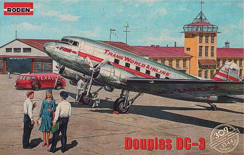 Пластикова модель 1/144 Roden 309 американський пасажирський літак Douglas DC-3