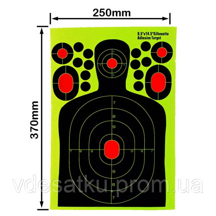 Мішень флюоресцентна 24х32см, фото 1