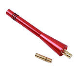 Універсальна автомобільна Антена коротка 8 см 2 перехідника, фото 2