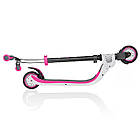 Самокат Globber FLOW Foldable 125 White - Neon Pink (біло-рожевий), фото 4