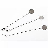 Заготівка під брош-їжку (булавку), діам. 1 см, довжина голки 7.5 см