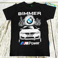 Футболка дитяча для хлопчика чорна з принтом Valimark