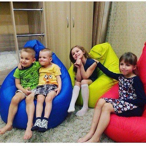 Крісло Мішок, безкаркасне крісло Груша ХХЛ, синій