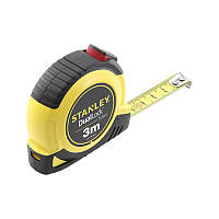 Рулетка вимірювальна STANLEY "Tylon™ Dual Lock", 3мх13 мм, в пластмасовому корпусі.