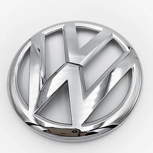 Емблема задня, значок на багажник VW Volkswagen (Фольцваген) 110 мм GOLF 6, PASSAT B7 / CC, POLO Хром, фото 2