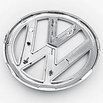 Емблема задня, значок на багажник VW Volkswagen (Фольцваген) 110 мм GOLF 6, PASSAT B7 / CC, POLO Хром, фото 3