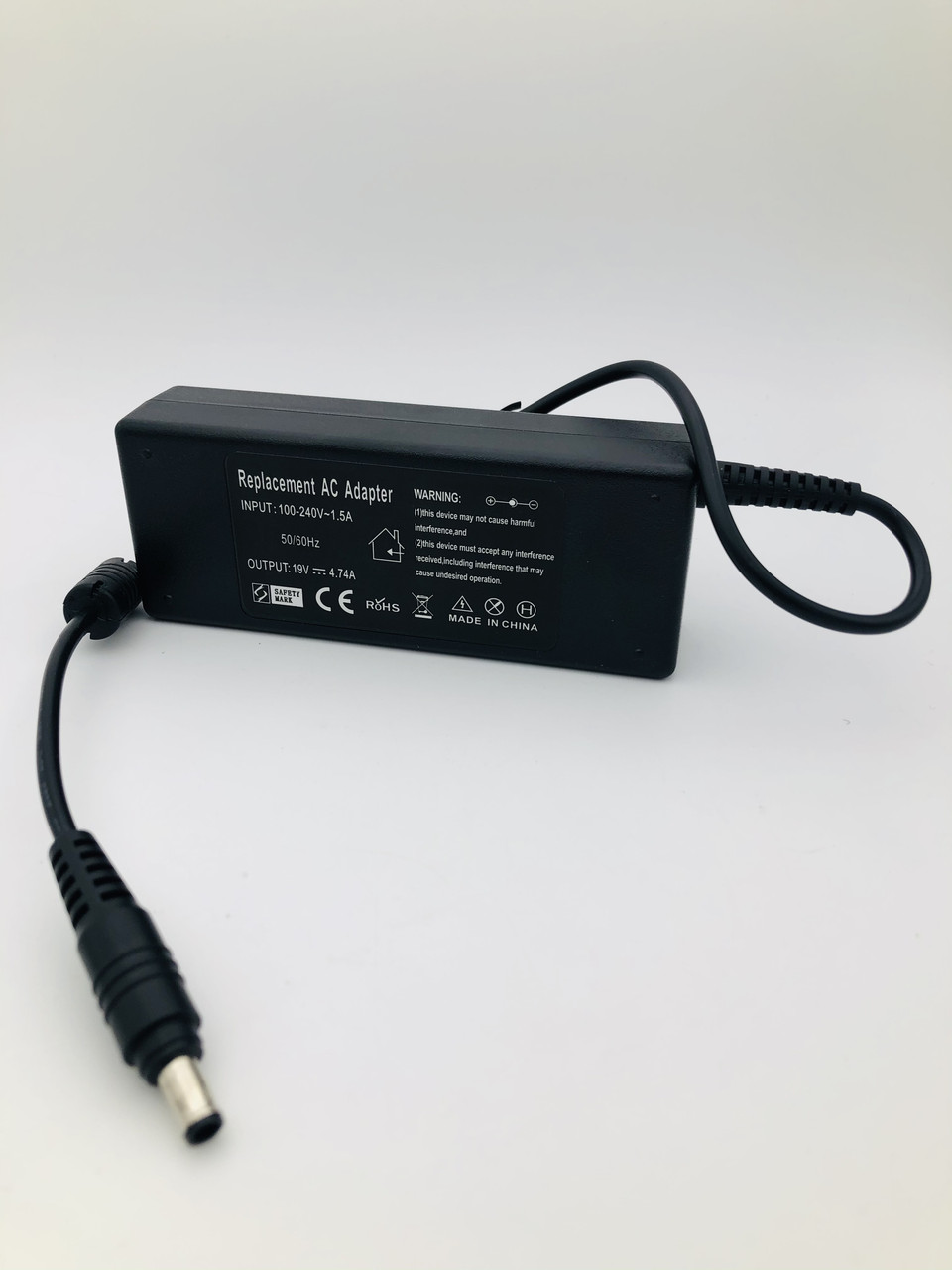 Блок живлення для ноутбука Samsung, роз'єм 5.5*3.0 pin, 19V, 4.74 A, 90W, чорний, без кабелю, фото 1