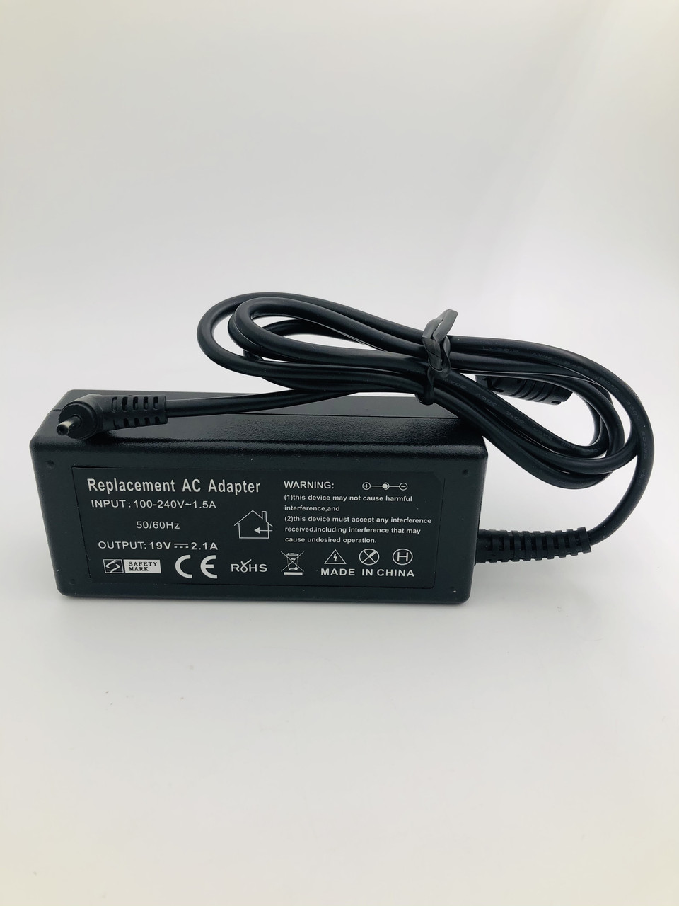Блок живлення для ноутбука Asus, роз'єм 2.5*0.8 мм, 19V, 2.1 A, 40W, чорний, без кабелю