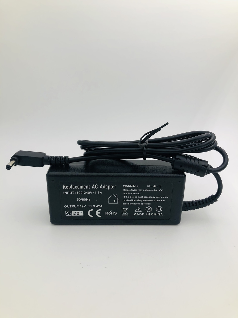 Блок живлення для ноутбука Asus, роз'єм 4.0*1.35 мм, 19V, 3.42 A, 65W, чорний, без кабелю