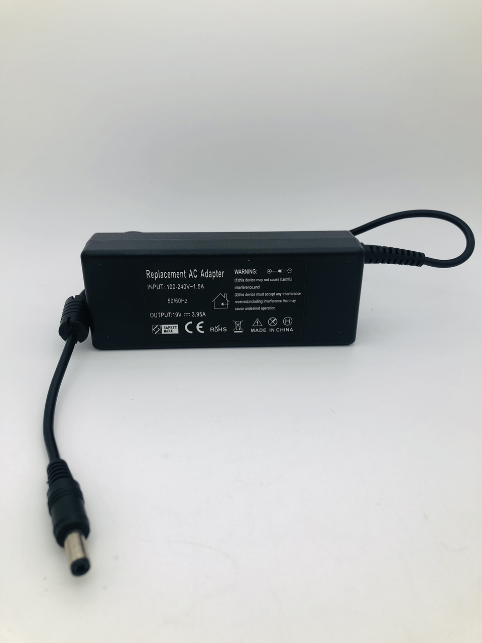 Блок живлення для ноутбука Toshiba, роз'єм 5.5*2.5 мм, 19V, 3.95 A, 75W, чорний, без кабелю