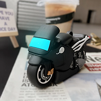 Чохол для навушників Apple AirPods 1 / 2 Alitek Мотоцикл + карабін, фото 2