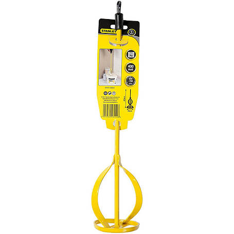 Міксер STANLEY"Joint Compound Mixer" для розмішування фарби і затирочної суміші, L= 400 мм, d=80 мм, фото 2
