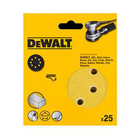 Шліфшкурка самоклеюча DeWALT, d=125мм, зерно 40, для ексцентрикових шліфмашин DW423/ES55, 25шт.