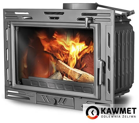 Камінна топка KAW-MET W9 (9.8 kW) EKO із шибером, фото 1