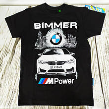 Футболка дитяча для хлопчика чорна з принтом Valimark