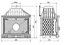 Камінна топка KAW-MET W1 Herb (18 kW) із шибером, фото 3
