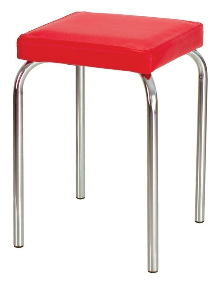 Табурет Tutti (Тутти) V-27 (червоний) Chrome, фото 1