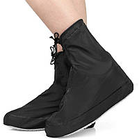 Чохли-бахіли ПВХ для взуття від дощу Coolnice H905BL чорні New - 2XL (42-43)
