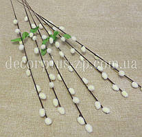 Гілочка верби 50см, кремова