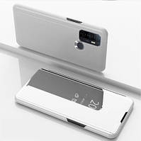 Чохол-книжка Mirror для Oppo A53 дзеркальна срібло