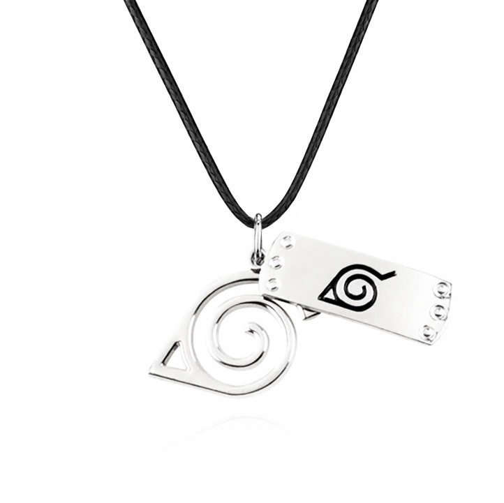 Кулон Наруто з символікою Селища Схованого в Листі - Коноха, Металевий Косплей Кулон, сosplay Naruto, фото 1