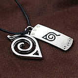 Кулон Наруто з символікою Селища Схованого в Листі - Коноха, Металевий Косплей Кулон, сosplay Naruto, фото 8