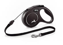 Flexi (Флекси) Рулетка Classic чорна М 2-5 20кг