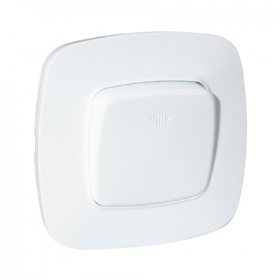 Вимикач 1-клавішний білий з підсвіткою ELA