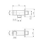 З'єднання для шланга Qtap Kvad QT819810842858NB, фото 2