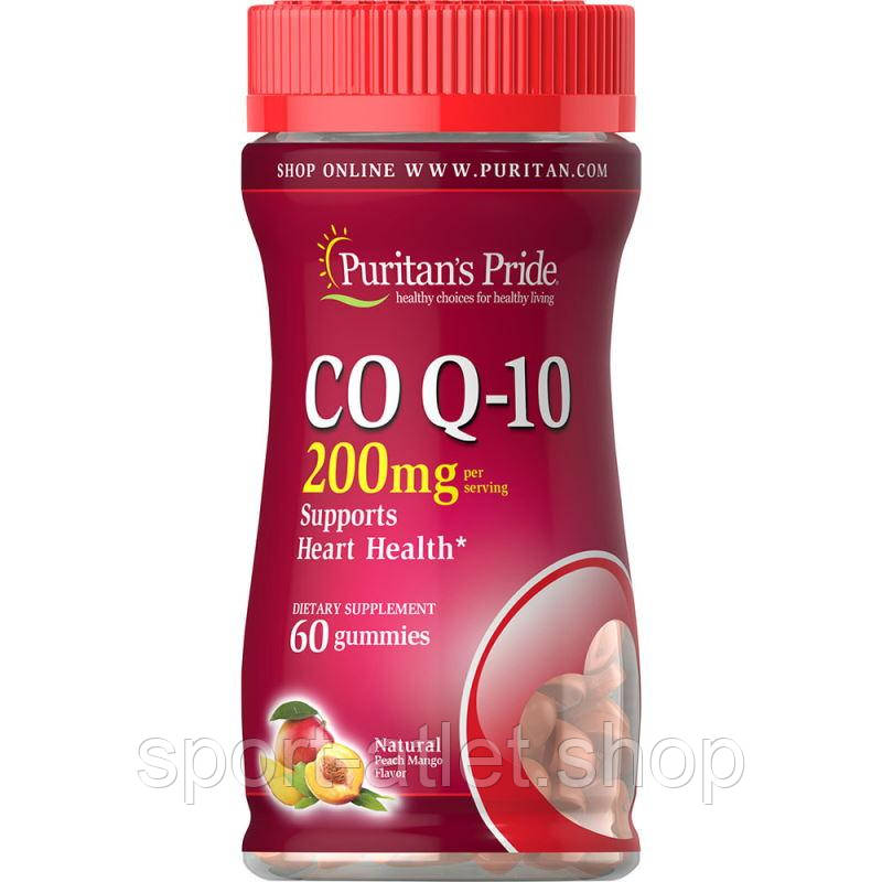 Натуральна добавка Puritan's Pride CO Q10 200 mg, 60 желеєк, фото 1