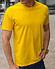 Бірюзова (блакитна) чоловіча футболка/однотонні бавовняні футболки, фото 3