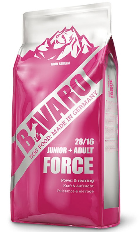 Bavaro Junior + Adult Force 28/16 (Баваро Форс 28/16) сухий корм для цуценят і собак із високою активністю, фото 1