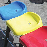 Антивандальні сидіння для стадіонів СТ-01 — жовті, фото 4