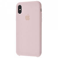 Чехол Silicone Case для iPhone X / Xs Pink Sand (силиконовый чехол пудровый силикон кейс на айфон Х Хс 10 с)