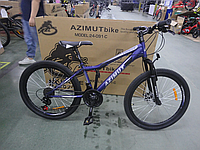 Спортивний велосипед 24 дюйма Azimut Forest рама 12.5" фіолетовий