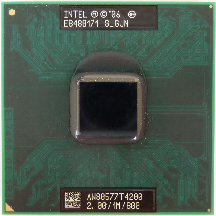Б/В, Процесор, для ноутбука, Intel Pentium T4200, s478, 2 ядра, 2 гГц