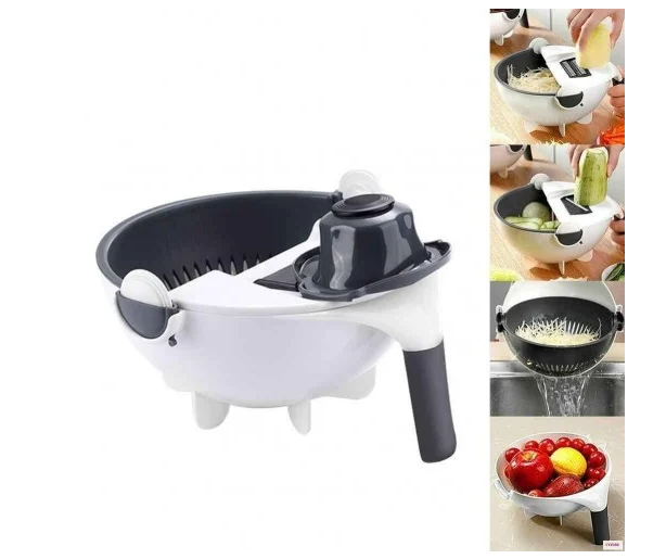 Багатофункціональна обертається овочерізка WET BASKET VEGETABLE CUTTER (KG-1306)