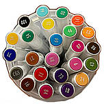 Скетч-маркери - Двосторонні в наборі, 507-24, 24 кольору, фото 3