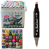 Скетч-маркери - Двосторонні в наборі, 777-48, 48 кольорів, фото 2