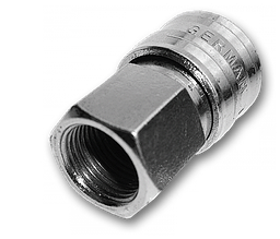Конектор пневматичний "мама" РВ 1/4", STAL-CHROM, 
SE3-2SF/STEEL