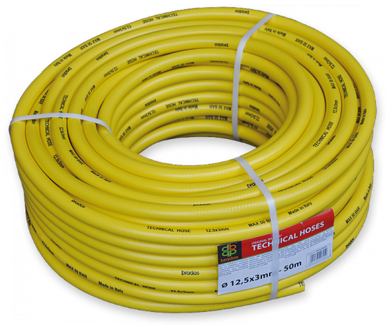 BRADAS Шланг технічний YELLOW 12,5 х 3мм17 BAR, TH12,5*3YL, фото 1