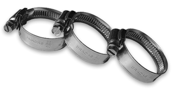 Хомут кислотостійкий W4 BRADAS 70-90мм, BSW4 70-90/12