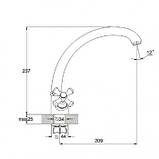 Змішувач для кухні DTZ4-B827 TLВ-A827, фото 2